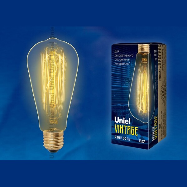 Лампа накаливания Uniel  E27 60Вт K UL-00000482 Uniel